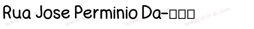 Rua Jose Perminio Da字体转换